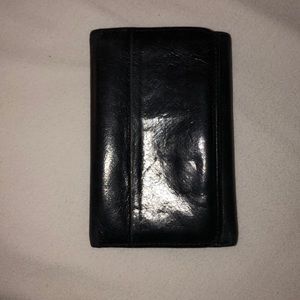 HOBO Jill black trifold wallet